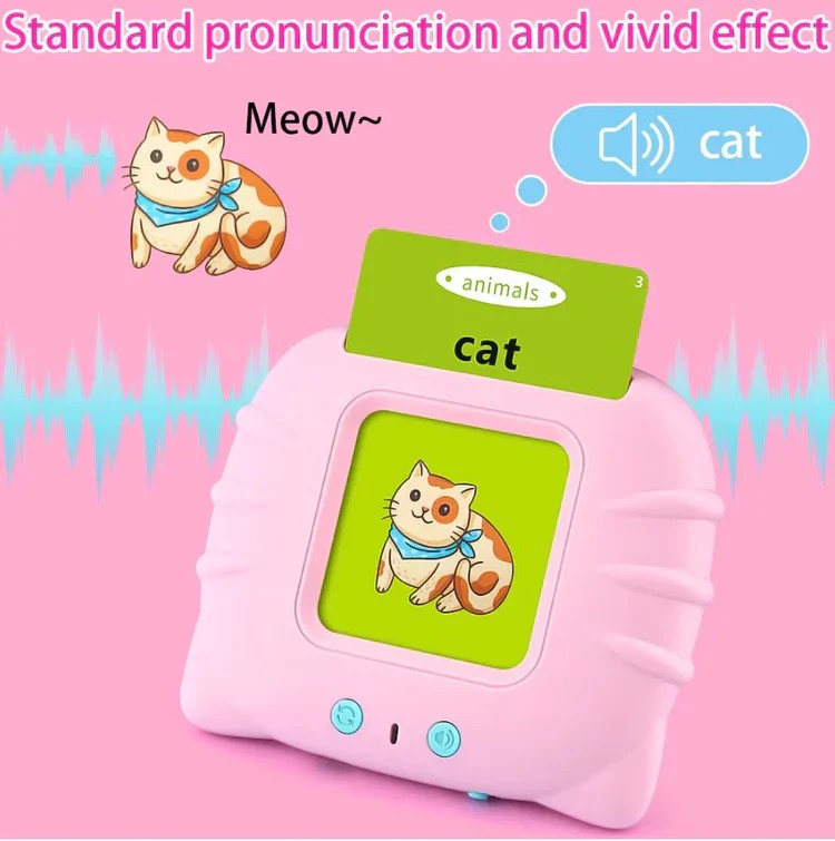 Talking flashcard reader educational toy for toddlers in Pakistan